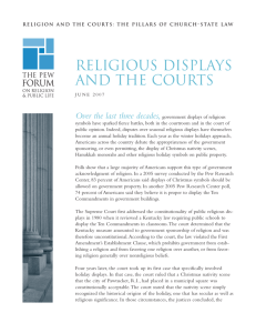 religious displays and the courts - Pew Research Center: Religion
