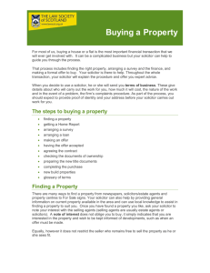 Buying a Property - Law Society of Scotland