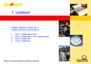 7. Judaism - Waltham Forest Council