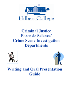 Criminal Justice Forensic Science