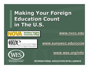 Making Your Foreign Education Count In The U.S.