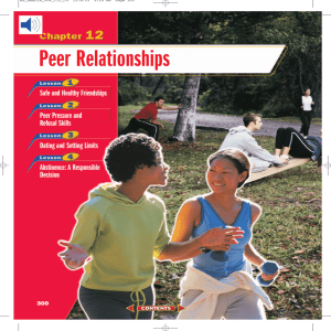 Chapter 12: Peer Relationships
