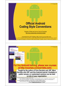 Official Android Coding Style Conventions