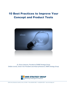 10 Best Practices to Improve Your Concept and Product Tests