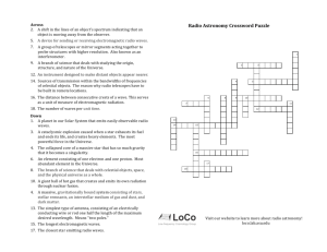 Radio Astronomy Crossword Puzzle - ASU Low