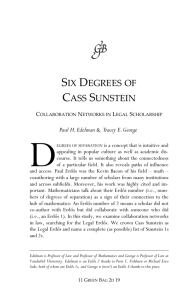 Six Degrees of Cass Sunstein
