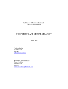 competitive and global strategy