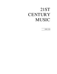 April - 21st Century Music