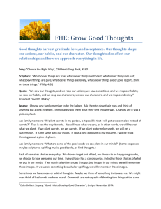 FHE: Grow Good Thoughts