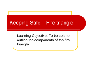 Keeping Safe – Fire triangle