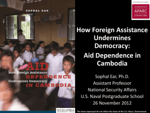 How Foreign Assistance Undermines Democracy: Aid Dependence