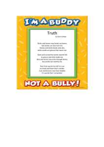 Bullying Poem - Stacy Middle School