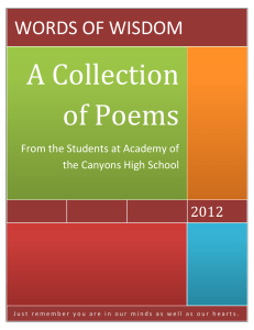 A Collection of Poems - HRW Student Task Force