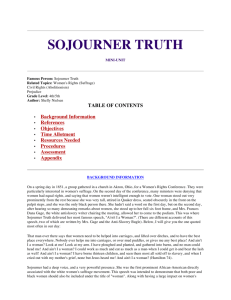 a curriculum packet - Sojourner Truth Memorial Statue