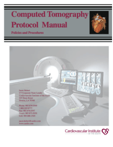 CT Protocol Booklet - Cardio Gallery Home Page