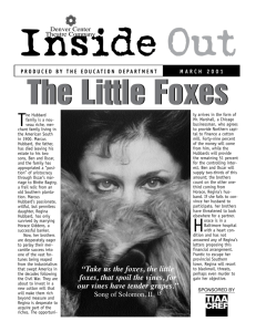 Little Foxes, The - Denver Center for the Performing Arts