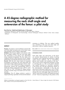 A 45-degree radiographic method for measuring the neck shaft