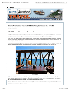WorldVentures: This is NOT the Way to Travel the World