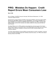 Mistakes Do Happen: Credit Report Errors Mean