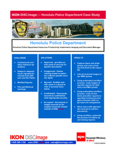 Honolulu Police Department Case Study