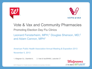 Vote & Vax and Community Pharmacies