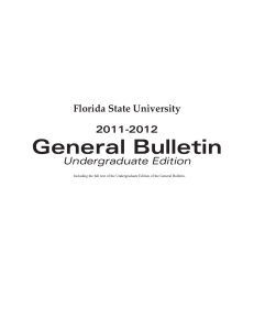 FSU Undergraduate General Bulletin