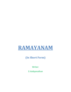 ramayanam - Indian Epics
