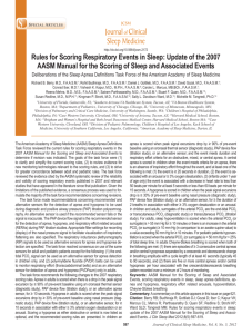 Rules for Scoring Respiratory Events in Sleep: Update of the 2007