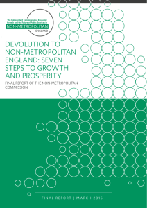 Devolution to Non-Metropolitan England: Seven Steps to Growth