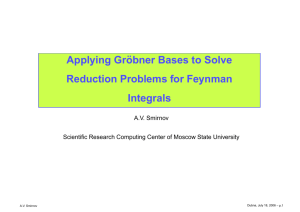 Applying Groebner Bases to Solve Reduction Problems for