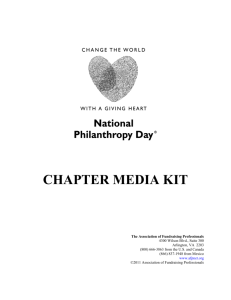 chapter media kit - Association of Fundraising Professionals