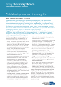 Child Development and Trauma Guide