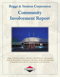 Community Involvement Report