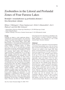 Zoobenthos in the Littoral and Profundal Zones of Four Faroese Lakes