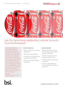 Coca-Cola Enterprises case study