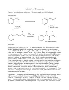 Synthesis of trans-2 - Chemistry Courses: About