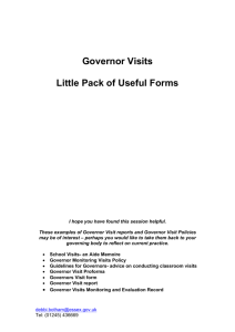 Governor visits model forms