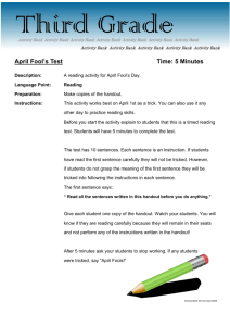 April Fool's Test Time: 5 Minutes