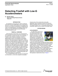 AN3151, Detecting Freefall with Low-G Accelerometers