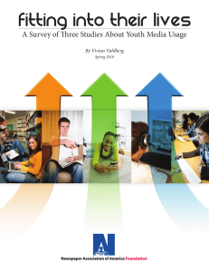 A Survey of Three Studies About Youth Media Usage