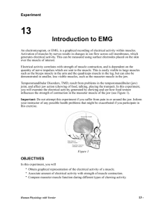 Introduction to EMG Lab