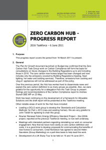 Zero Carbon Hub Progress Report