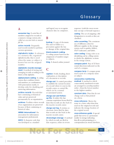 Glossary - Commons