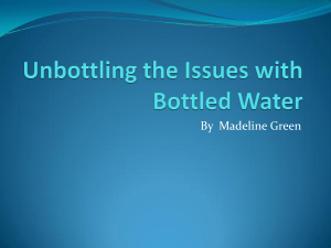 Unbottling the Issues with Bottled Water