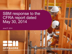 response to the CFRA report.