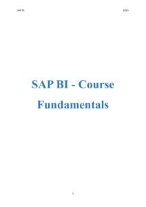 SAP BI - Concurs