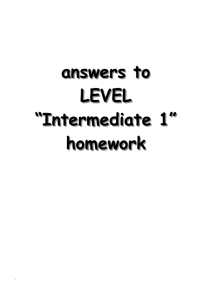 X - Answers INT 1 Homework.cwk (WP)