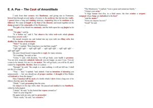 EA Poe – The Cask of Amontillado