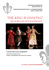 the king is dancing - Andreas Janotta Arts Management
