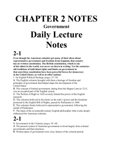 CHAPTER 2 NOTES Daily Lecture Notes